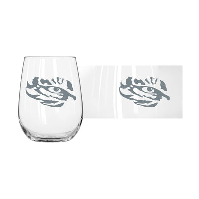 LSU 16oz Frost Curved Beverage Glass