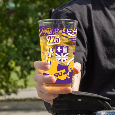 LSU 16oz Native Pint Glass