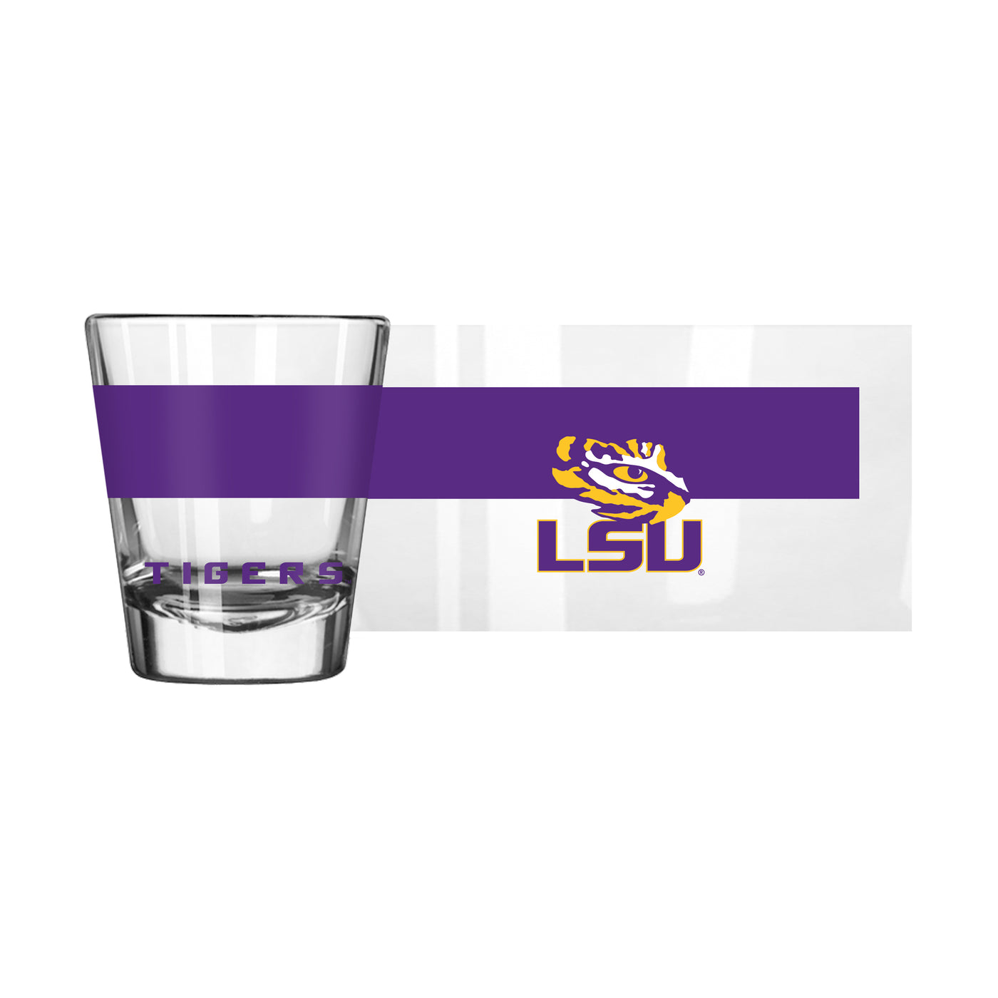 LSU 2oz Colorblock Shot Glass