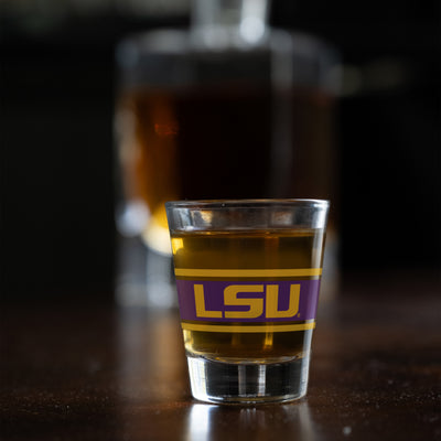 LSU 2oz Stripe Shot Glass