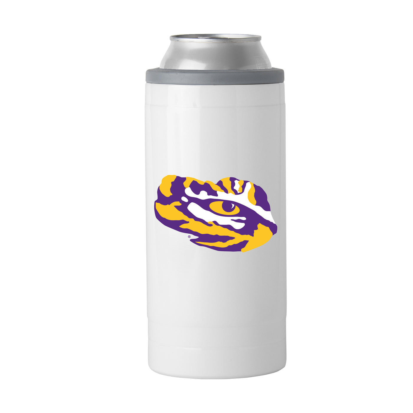 LSU  Letterman 12 oz Slim Can Coolie