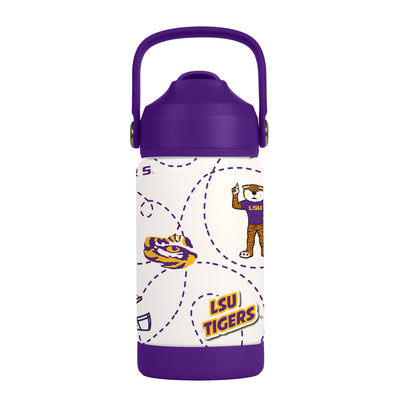LSU 12oz Mascot SS Kids Bottle