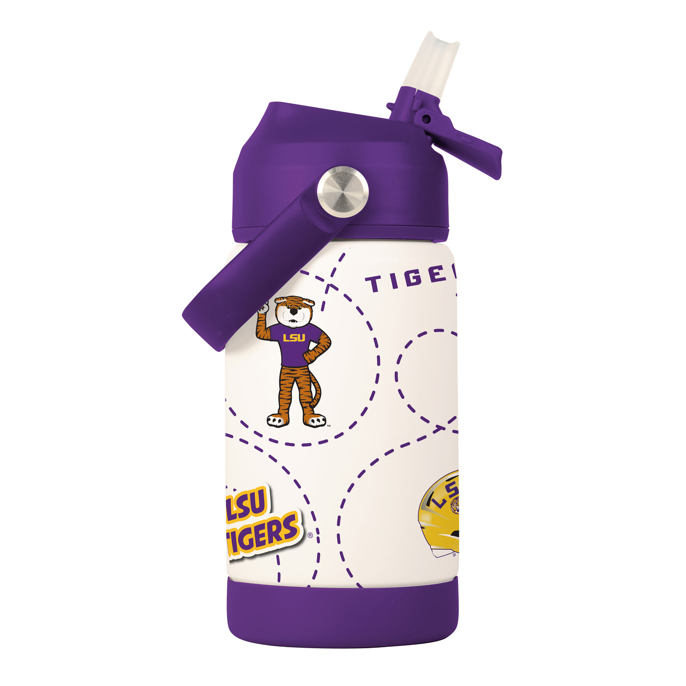 LSU 12oz Mascot SS Kids Bottle