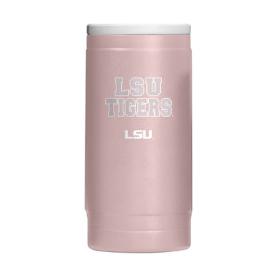 LSU  Stencil Powder Coat Slim Can Coolie