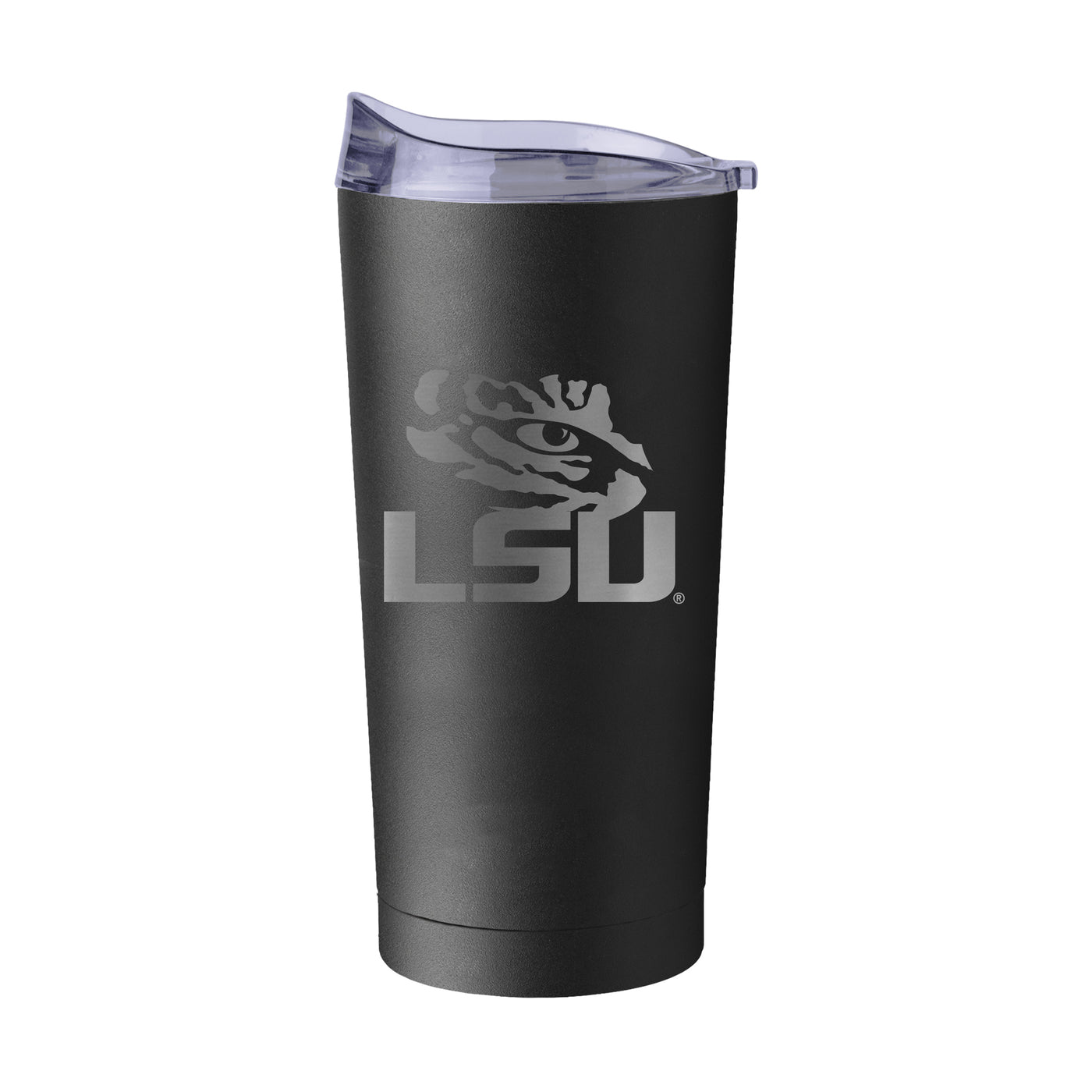 LSU 20oz Gun Metal Black Powder Coat Tumbler