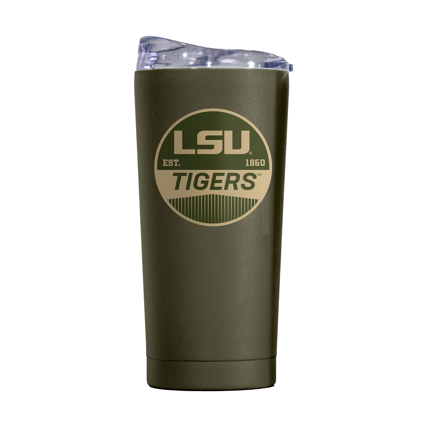 LSU 20oz Badge Powder Coat Tumbler - Logo Brands