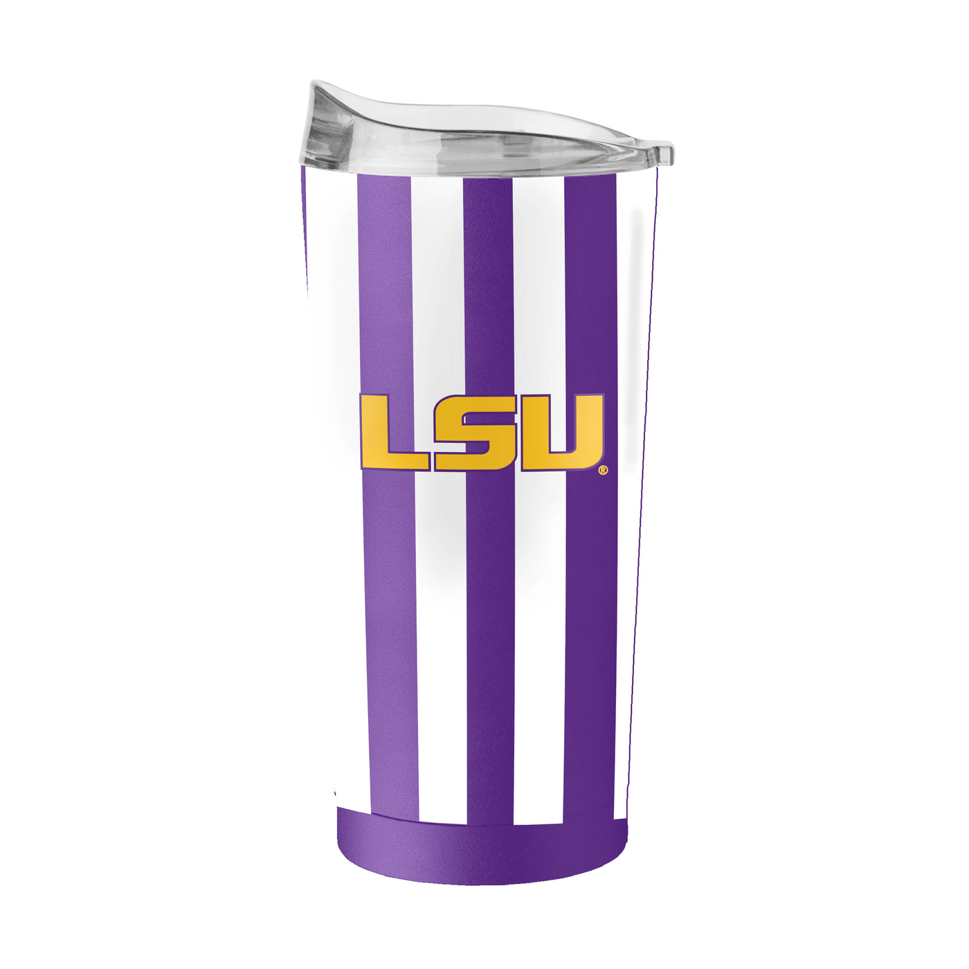 LSU 20oz Striped Powder Coat Tumbler