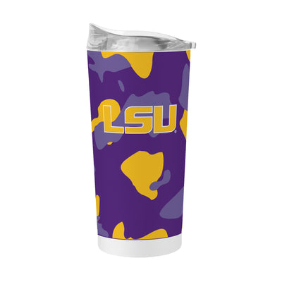 LSU 20oz Camo Powder Coat Tumbler