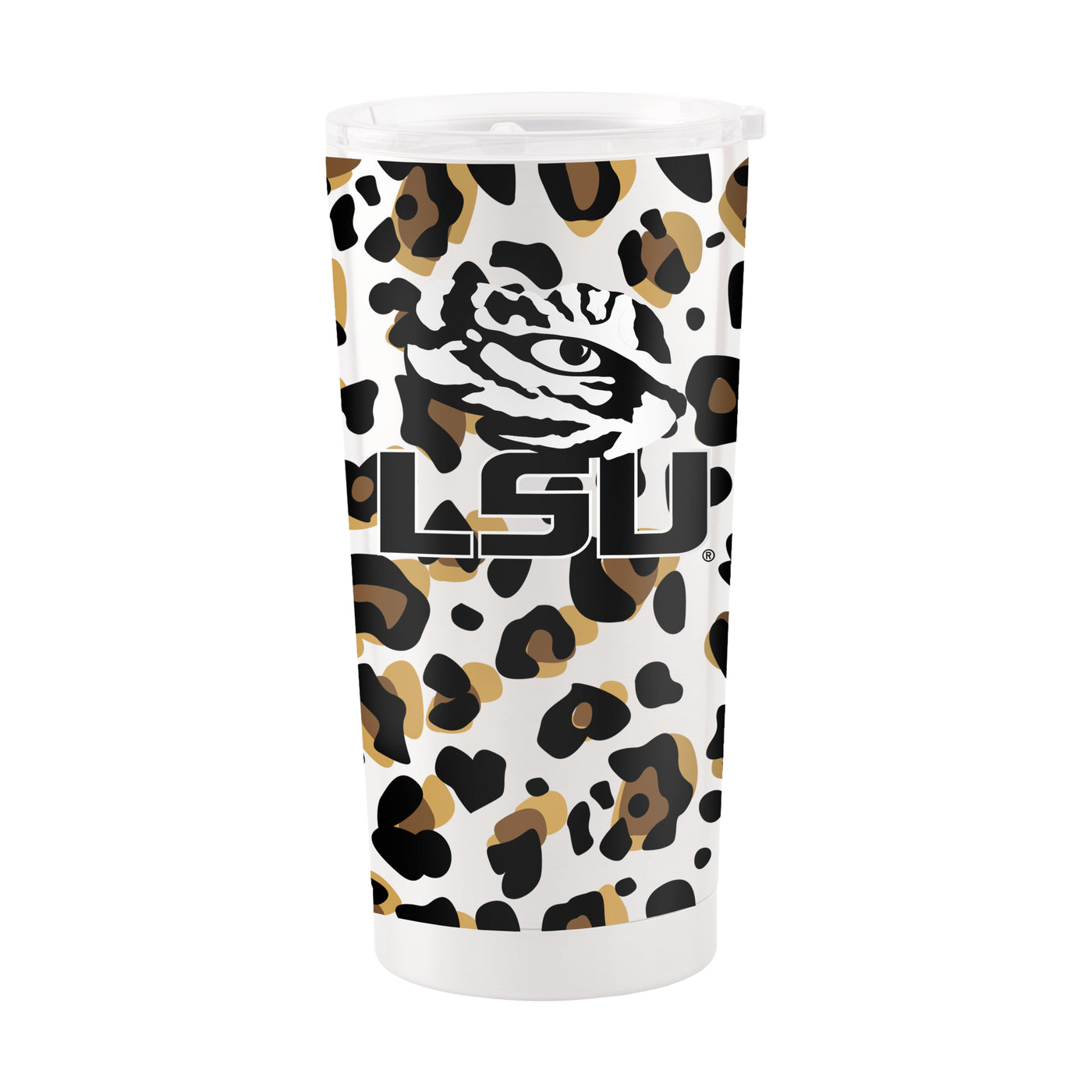 LSU 20oz Neutral Leopard Stainless Steel Tumbler