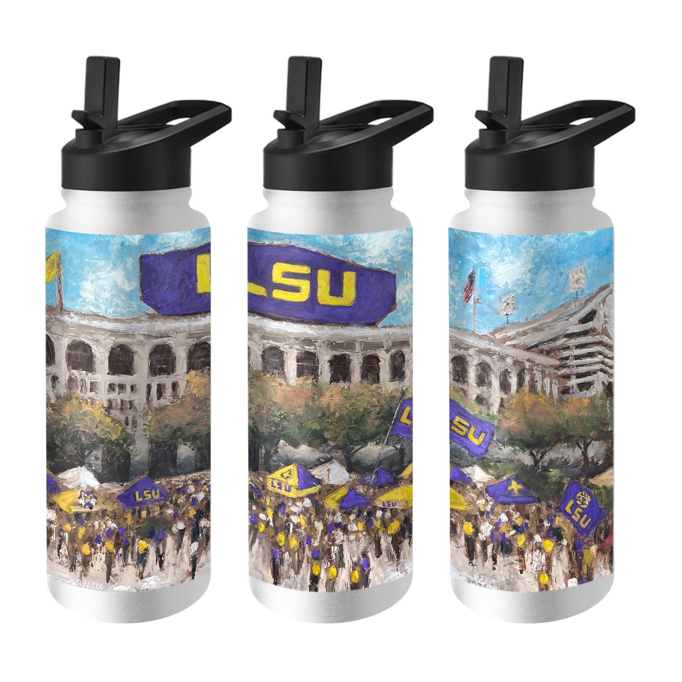 LSU 34oz Collector Quencher Bottle