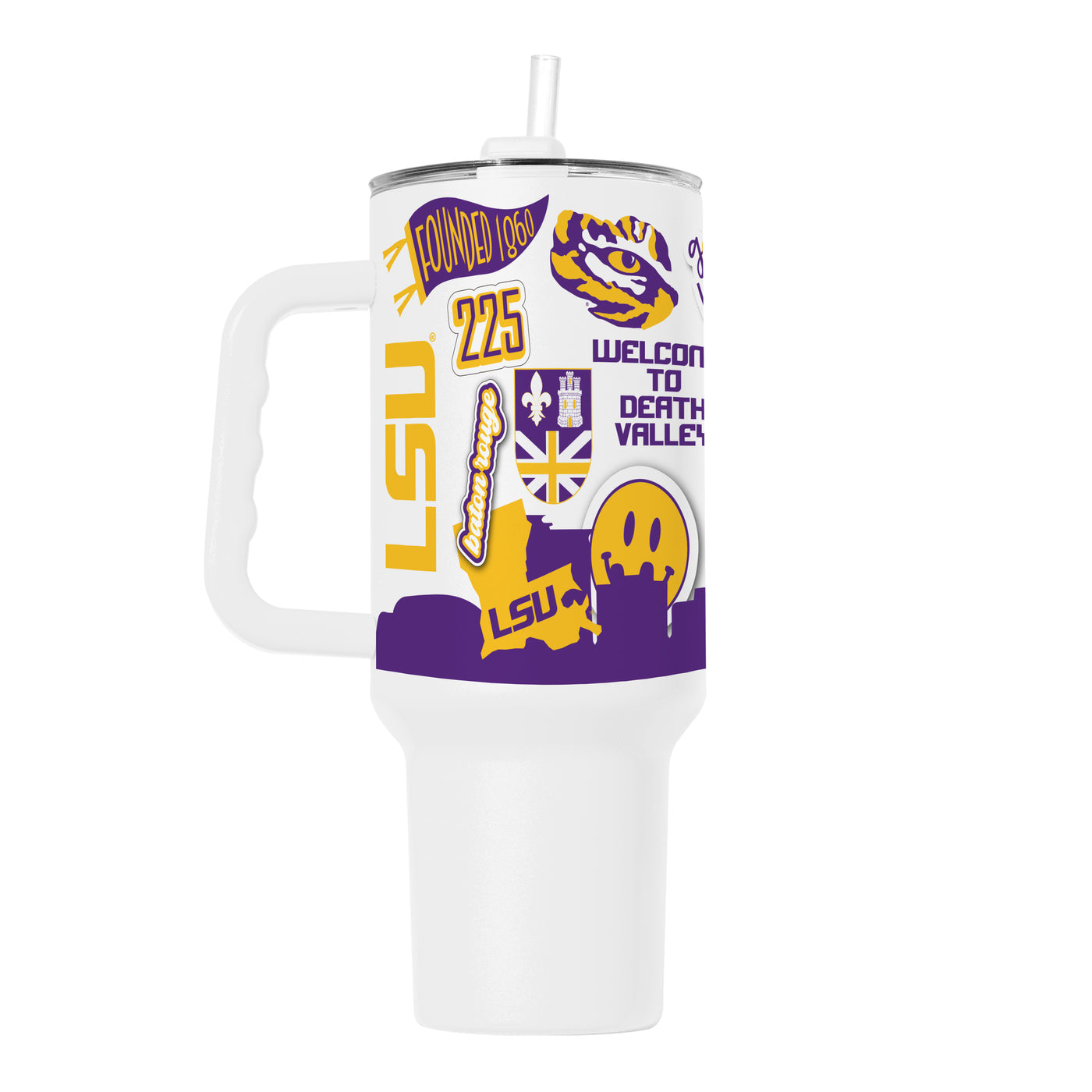 LSU 40oz Native Powder Coat Tumbler
