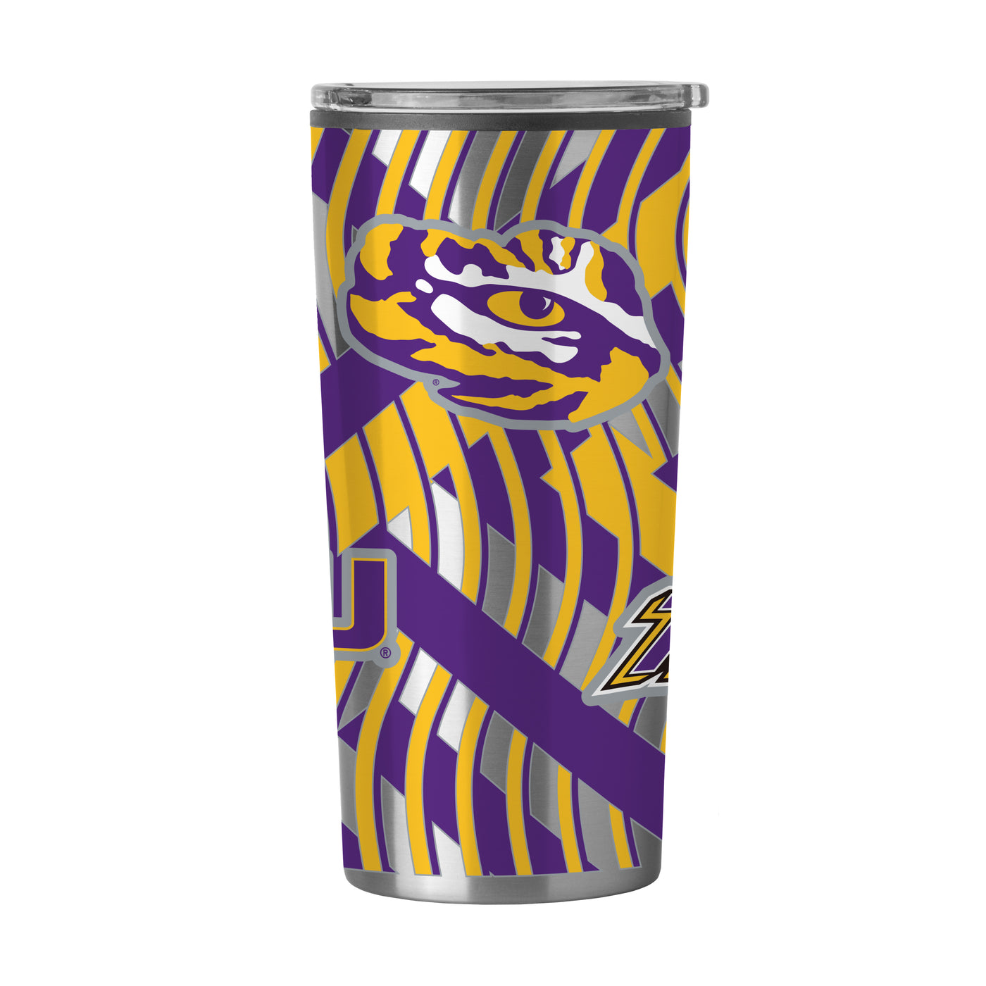 LSU 20oz Flex Plastic Wall Stainless