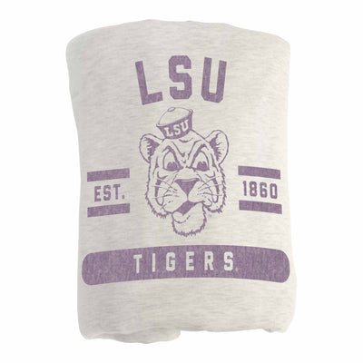 LSU Vault Sublimated Sweatshirt Blanket