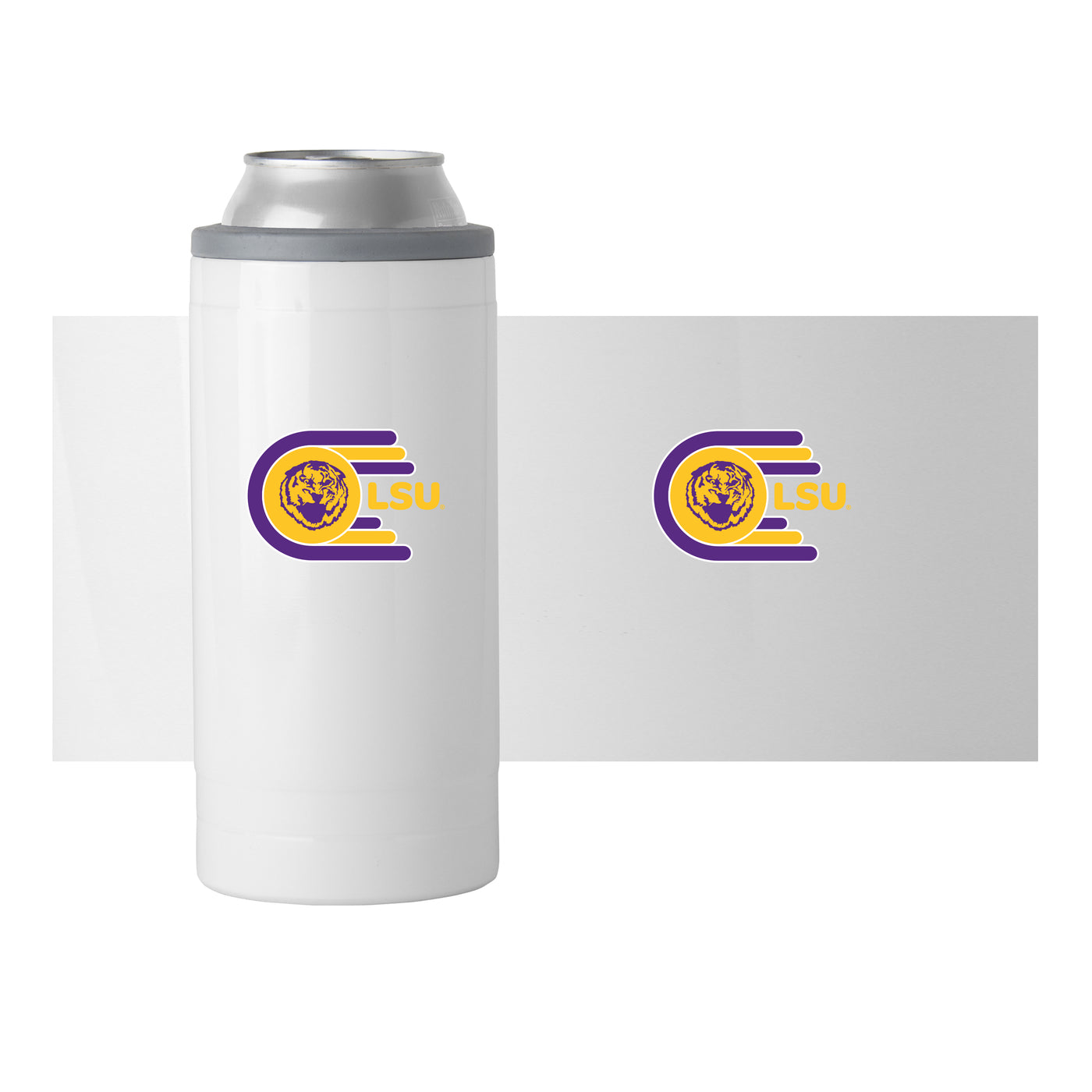 LSU 12oz Whirl Slim Can Coolie