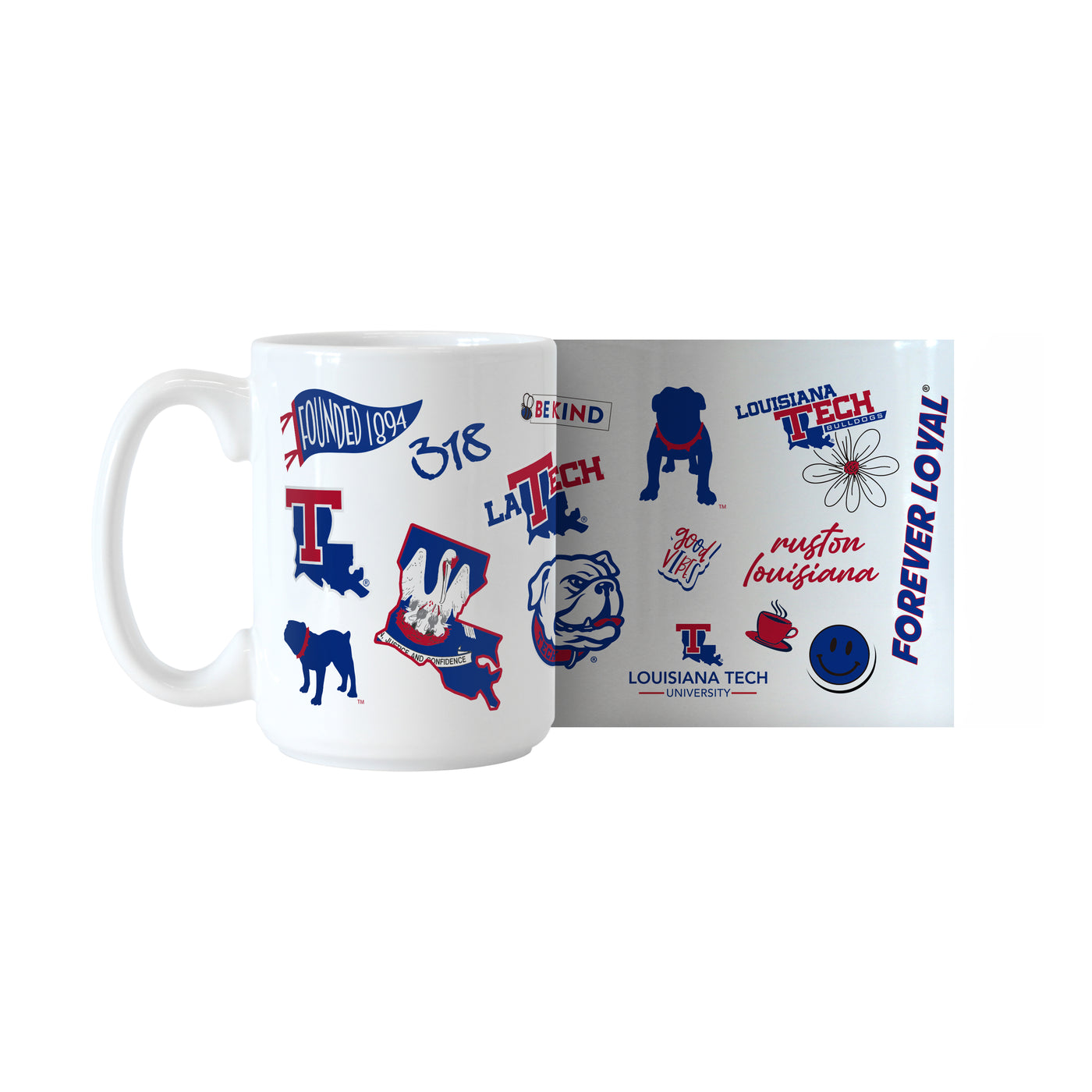 Louisiana Tech 15oz Native Sublimated Mug