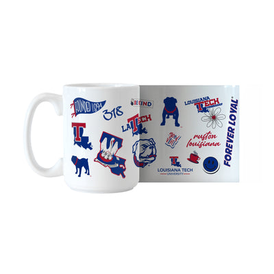 Louisiana Tech 15oz Native Sublimated Mug