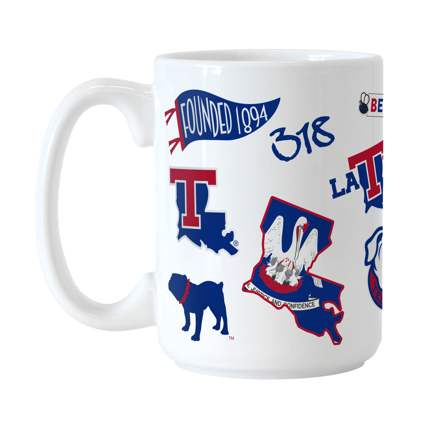 Louisiana Tech 15oz Native Sublimated Mug