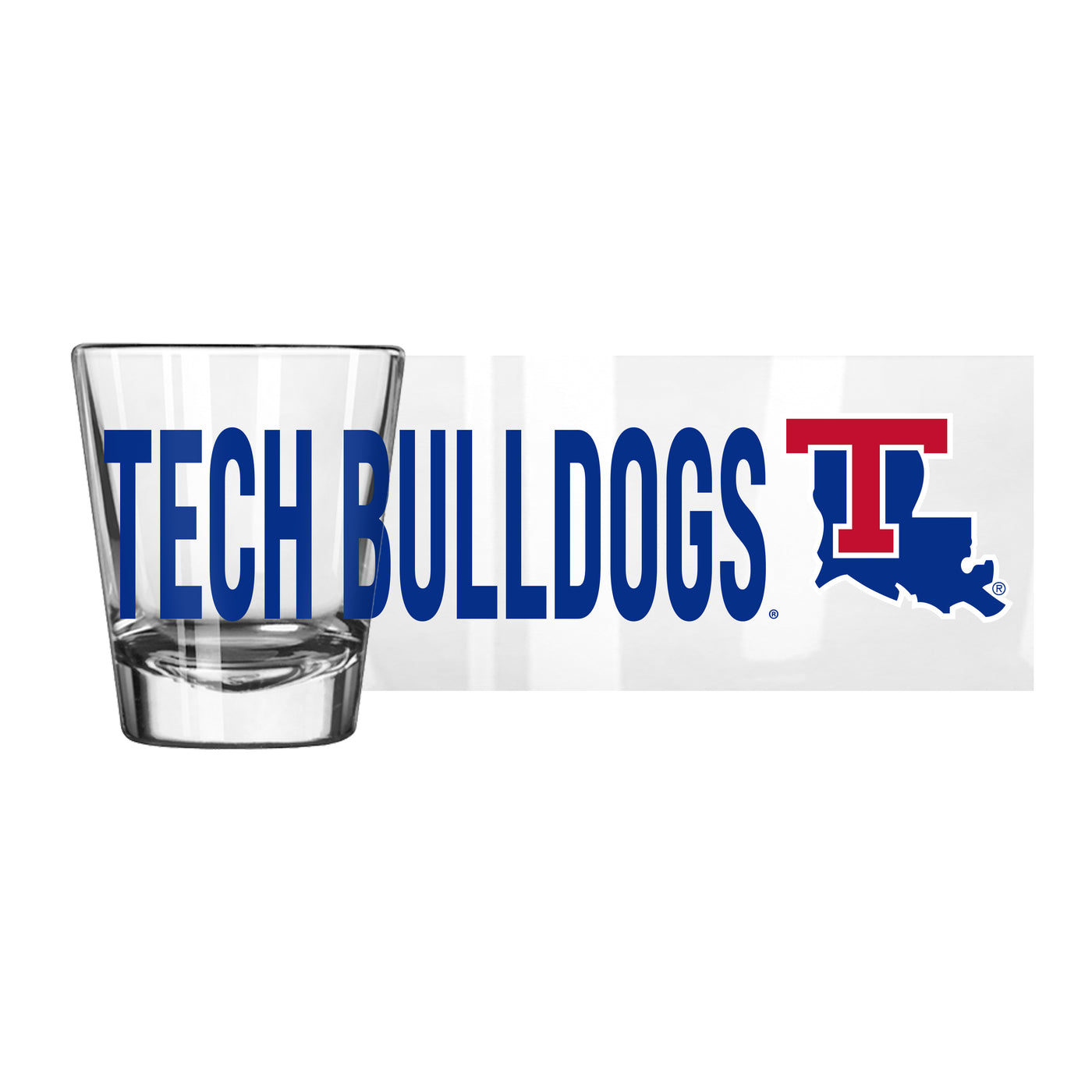 Louisiana Tech 2oz Overtime Shot Glass