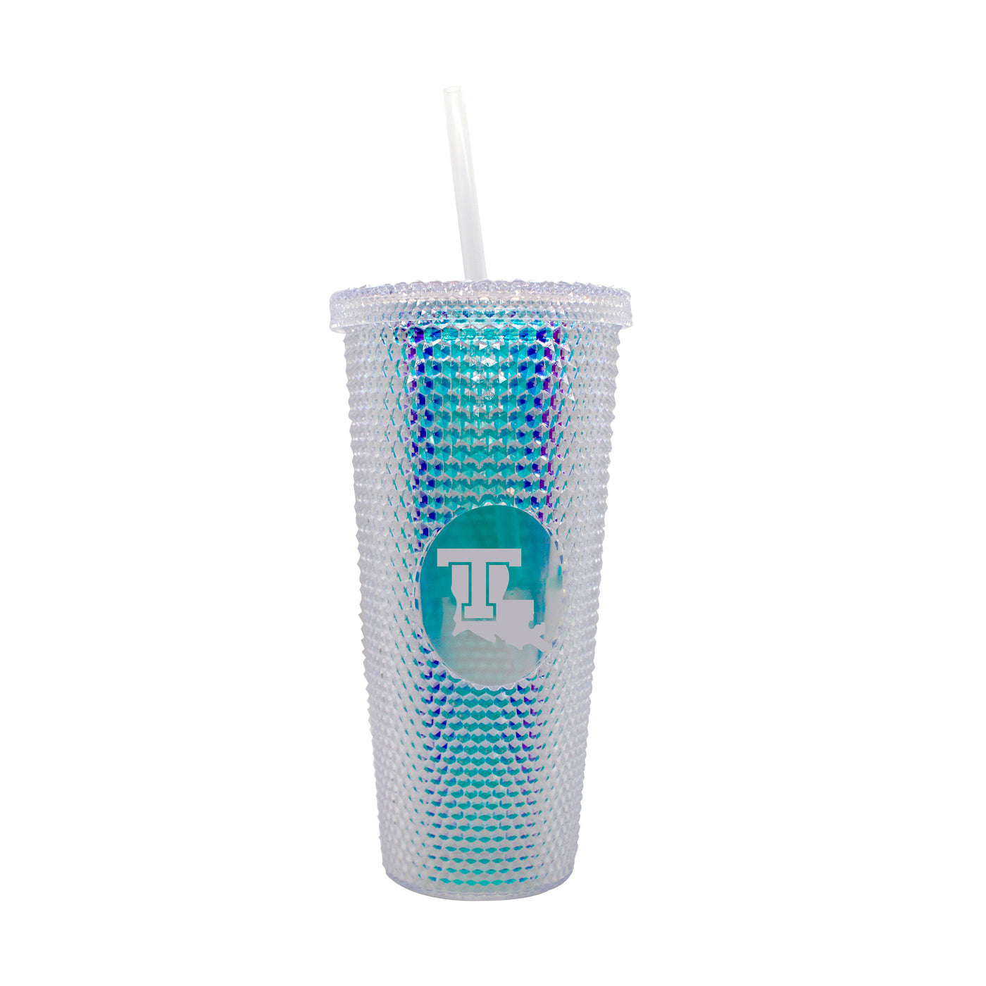 Louisiana Tech 24oz Iridescent Studded Tumbler