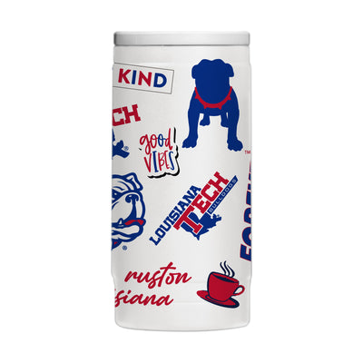 Louisiana Tech 12oz Native Powdercoat SlimCan Coolie