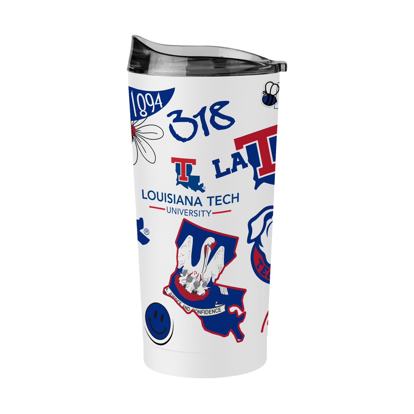 Louisiana Tech 20oz Native Powder Coat Tumbler
