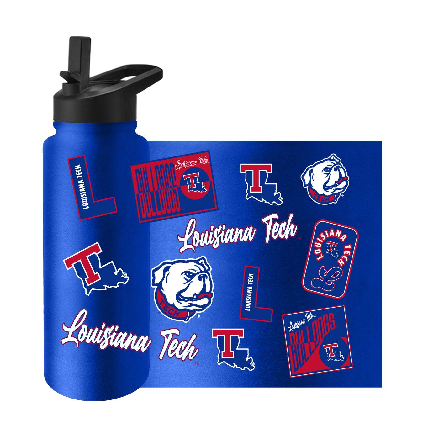 Louisiana Tech 34oz Dreamweave Quencher Bottle