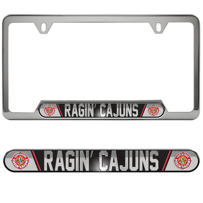 Louisiana-Lafayette Embossed License Plate Frame