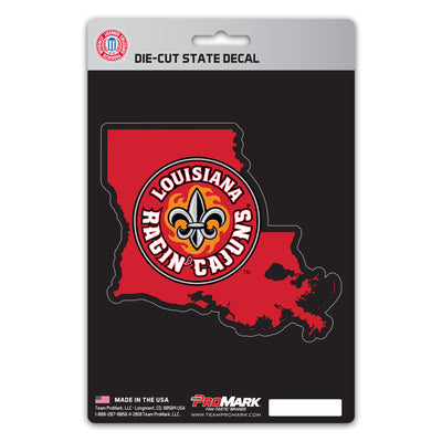 Louisiana-Lafayette State Shape Decal