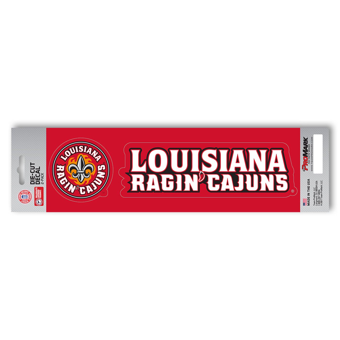 Louisiana-Lafayette Team Slogan Decal