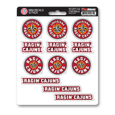 Louisiana-Lafayette Mini Decal 12-pk