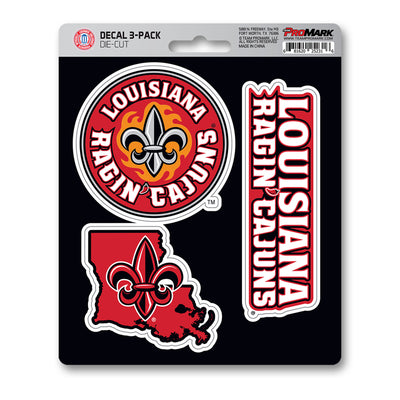 Louisiana-Lafayette Decal 3-pk