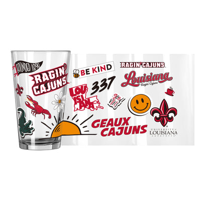 Louisiana Lafayette 16oz Native Pint Glass