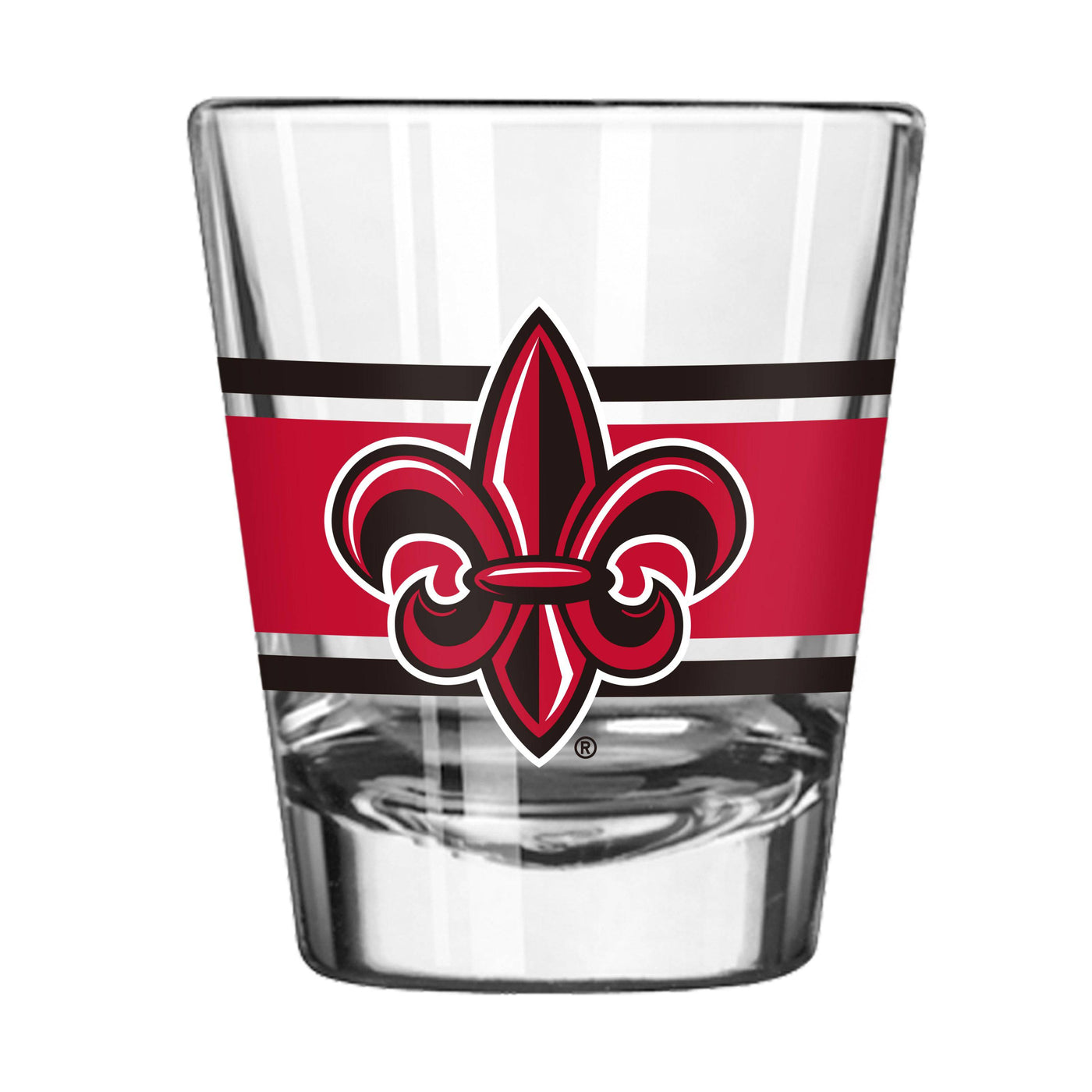 Louisiana Lafayette 2oz Stripe Shot Glass