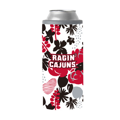 Louisiana - Lafayette 12oz Floral Slim Can Coolie