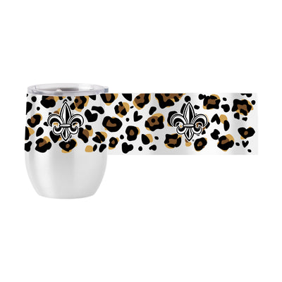Louisiana - Lafayette 16oz Neutral Leopard Stainless Curved Beverage