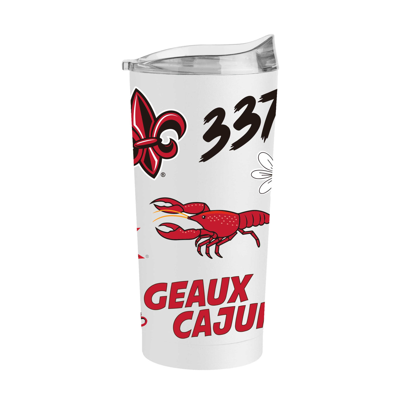 Louisiana Lafayette 20oz Native Powder Coat Tumbler