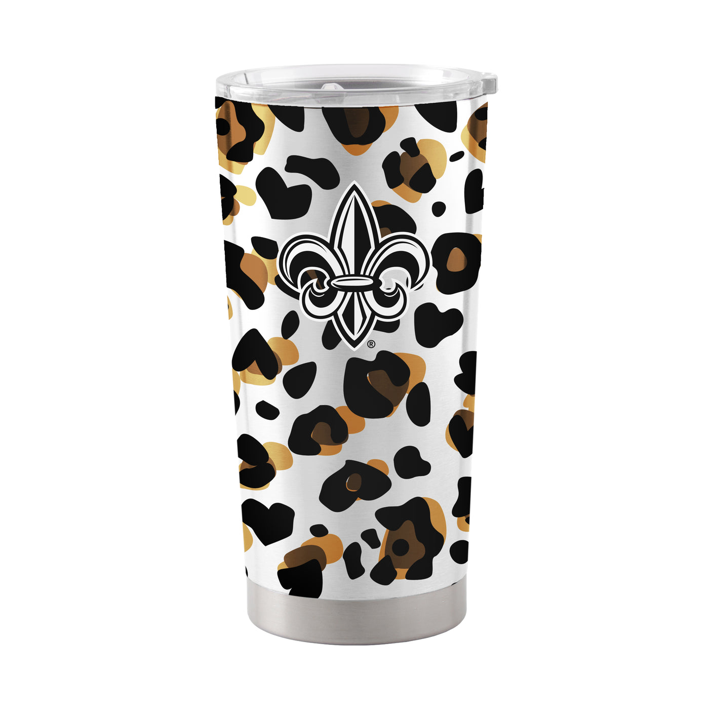 Louisiana - Lafayette 20oz Neutral Leopard Stainless Steel Tumbler