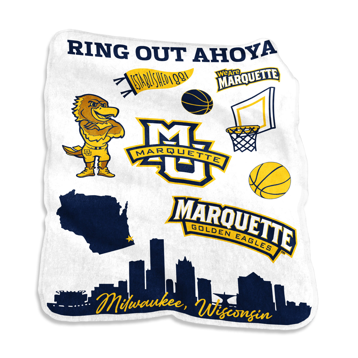 Marquette 60x80 Native Raschel Blanket
