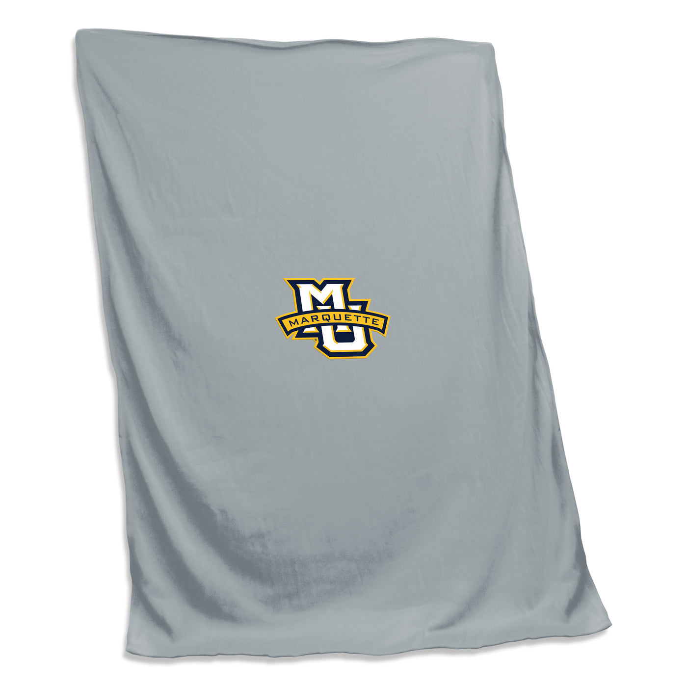 Marquette Gray Screened Sweatshirt Blanket