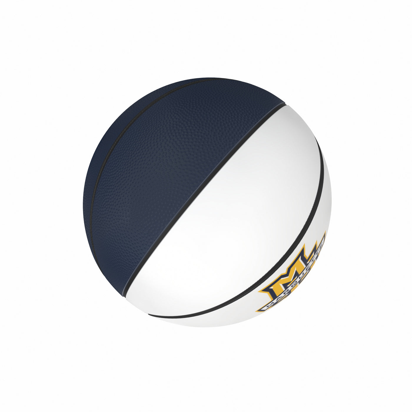 Marquette University Navy Mini Size Autograph Basketball f/ Primary Logo