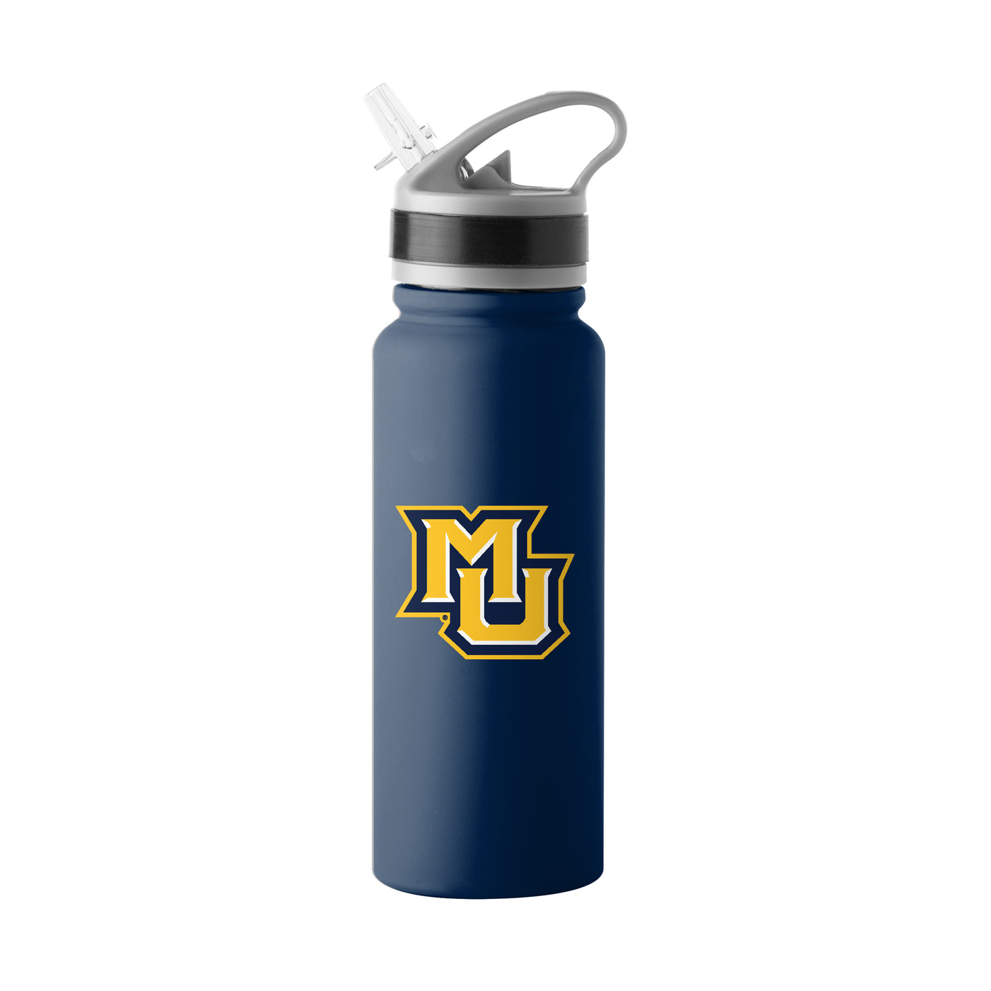Marquette 25oz Logo SingleWall FlipTop Bottle
