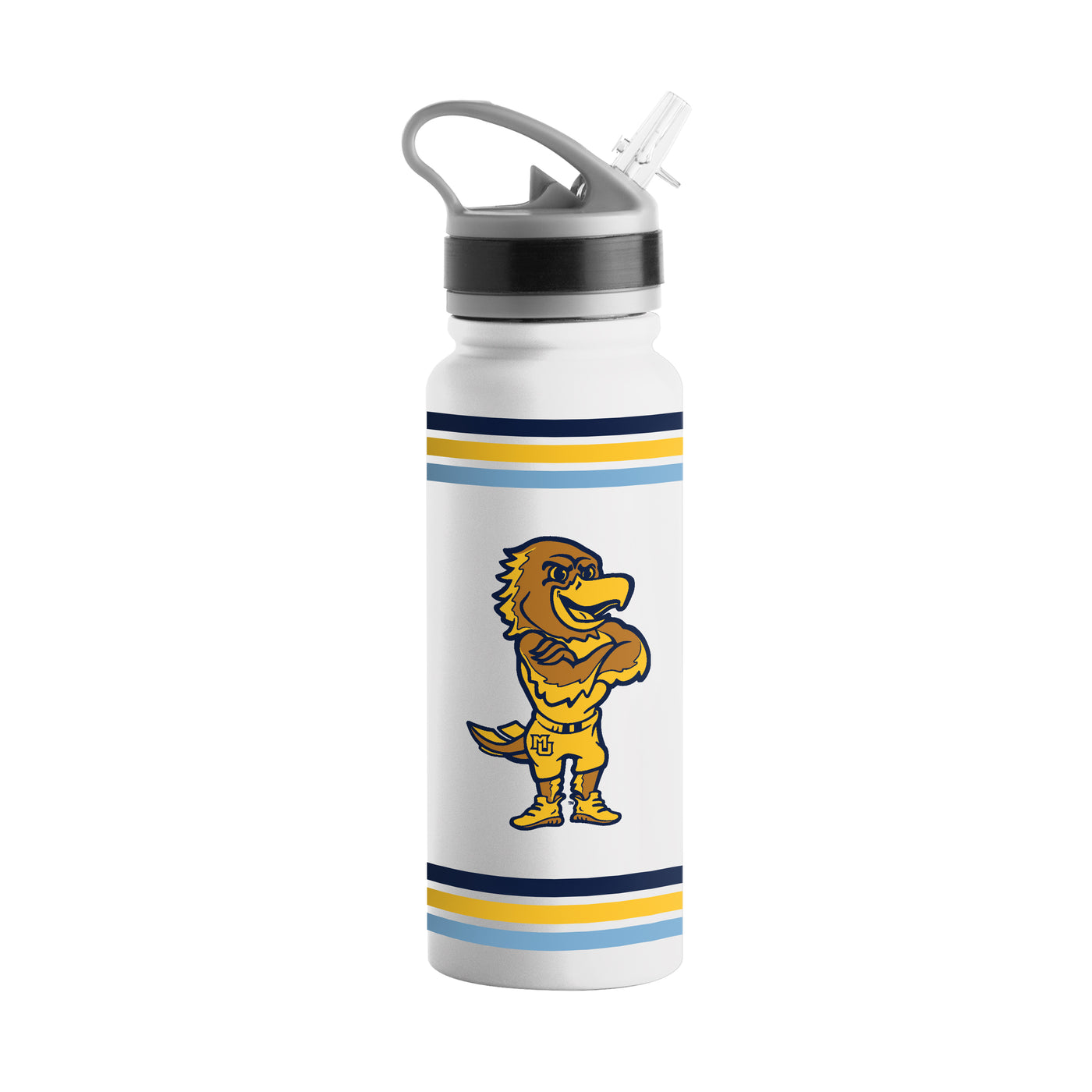 Marquette Small Stripe 25oz SingleWall FlipTop Bottle