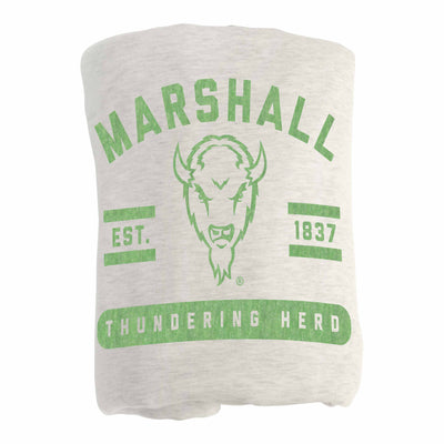 Marshall Oatmeal Sweatshirt Blanket