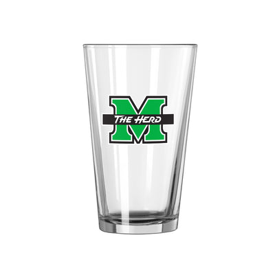 Marshall 16oz Logo Pint Glass - Logo Brands