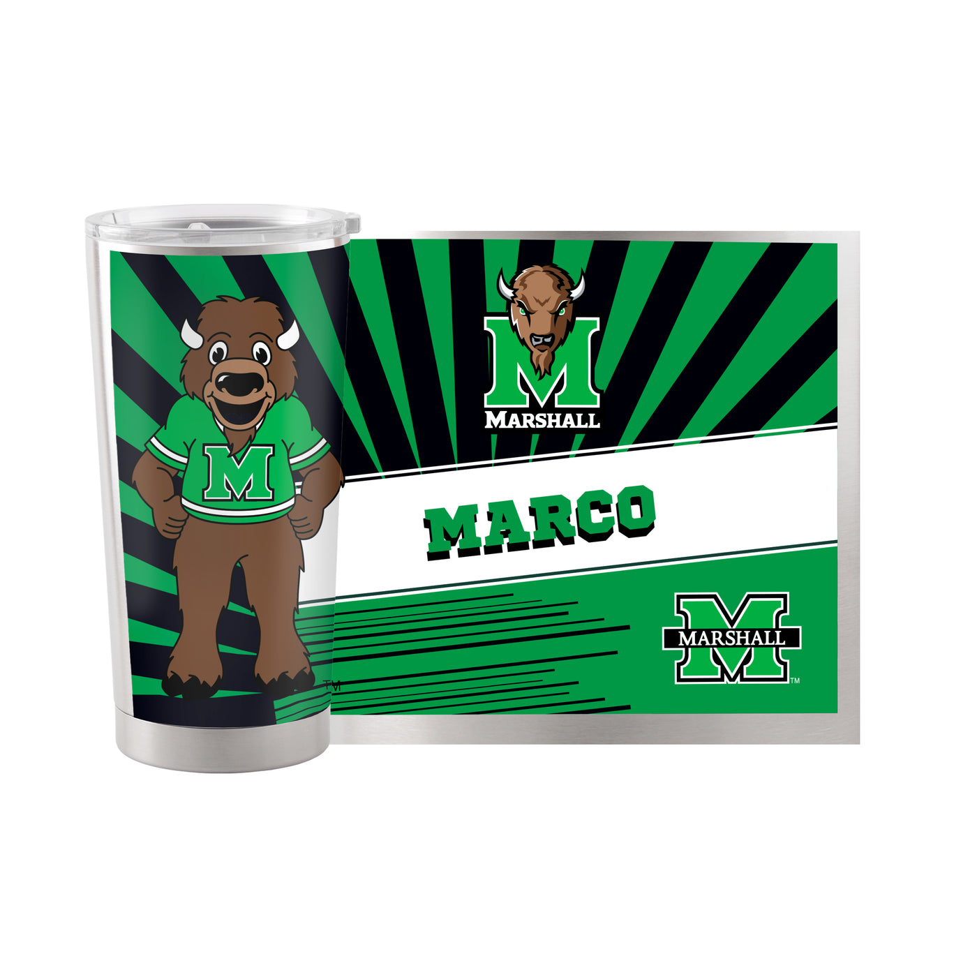Marshall 20oz Mascot Stainless Tumbler