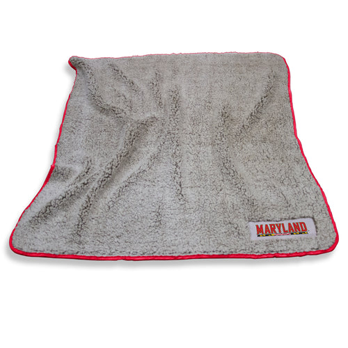 Maryland Frosty Fleece blanket by Logo Brands, soft and cozy with a festive Maryland design, perfect for home decor or gifting.