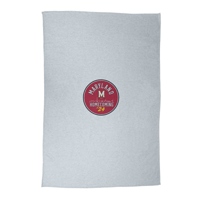 Maryland 2024 Homecoming Athletic Gray Sublimated Sweatshirt Blanket