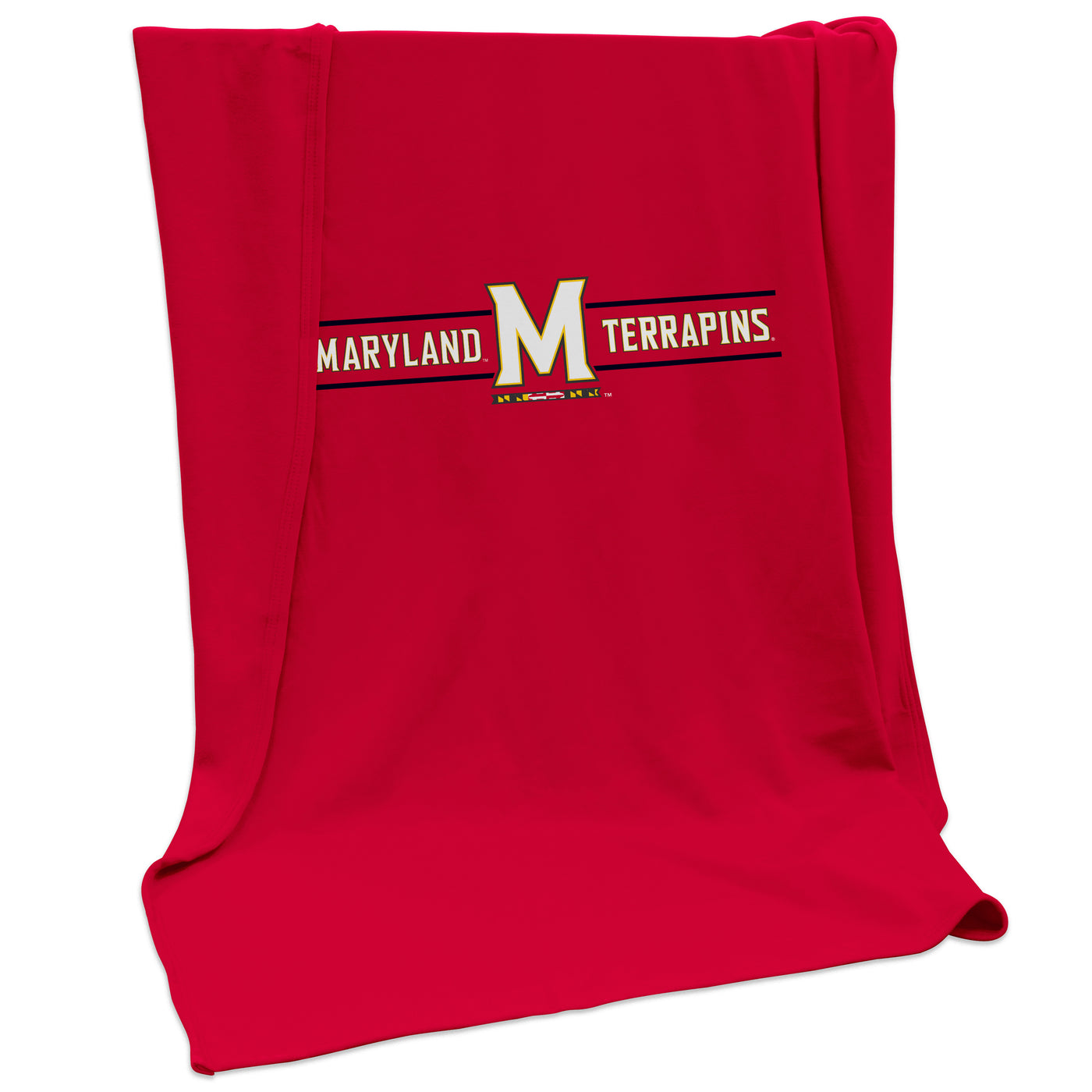 Maryland Campus Colors Sweatshirt Blanket (Screened)