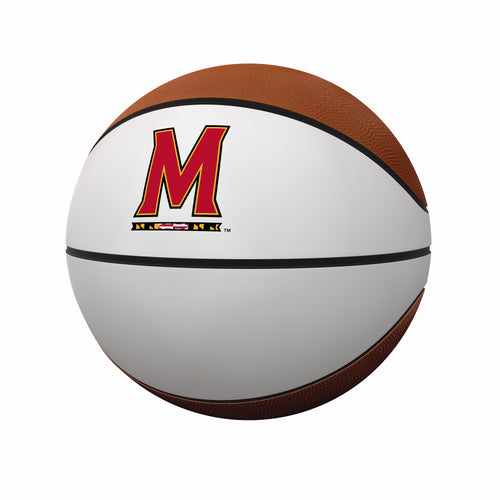 Maryland Full Size Domestic Autograph Basketball by Logo Brands, recreation basketball with visible signature details.