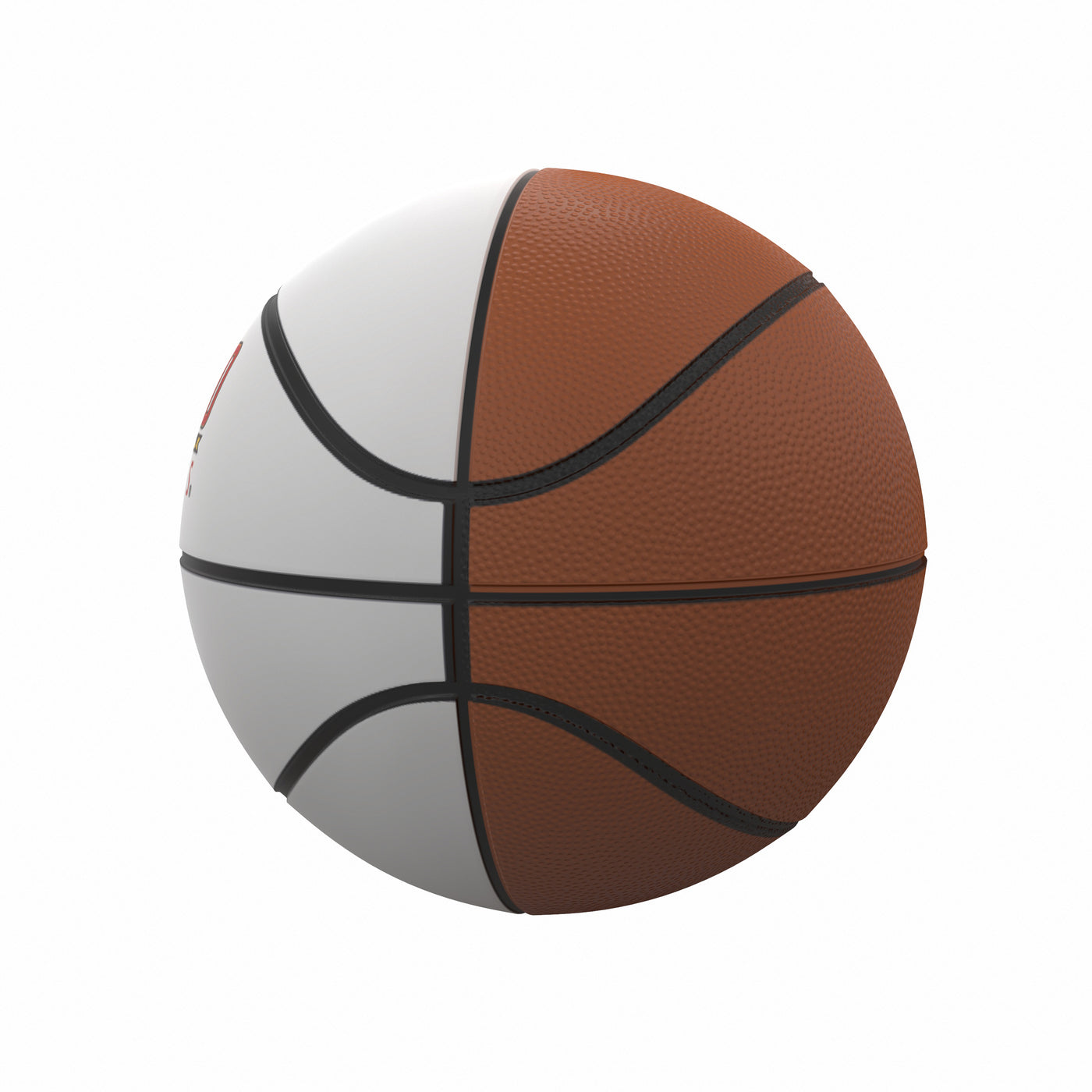 University of Maryland Composite Brown Mini Size Autograph Basketball f/ Primary Wdmk